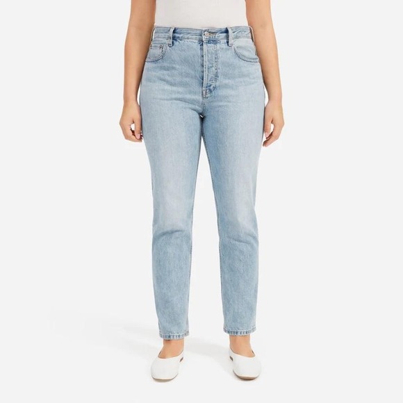 NWT Everlane Womens The Curvy 90s Cheeky Straight Jeans Y2K Cotton Size 30 - Picture 1 of 10